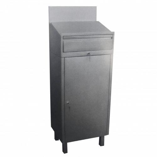 PUPITRE INOX C/CAJON Y PUERTA