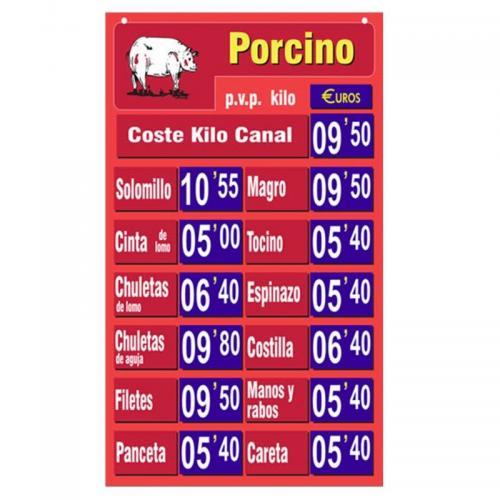 LISTA OFICIAL PORCINO