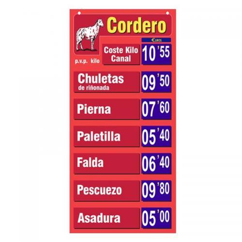 LISTA OFICIAL CORDERO