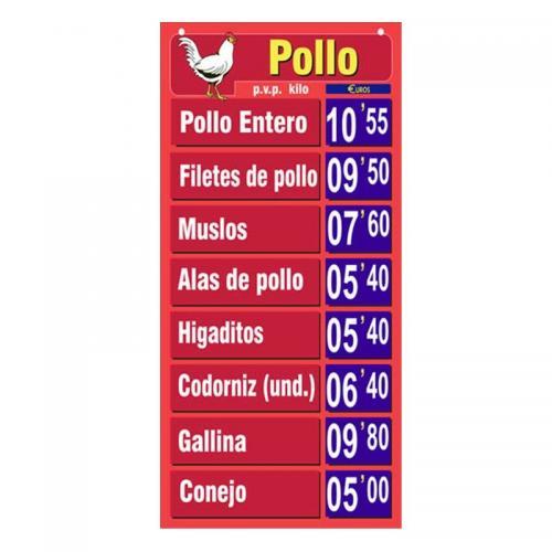 LISTA OFICIAL POLLO