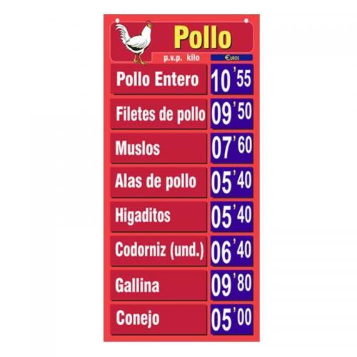 LISTA OFICIAL POLLO