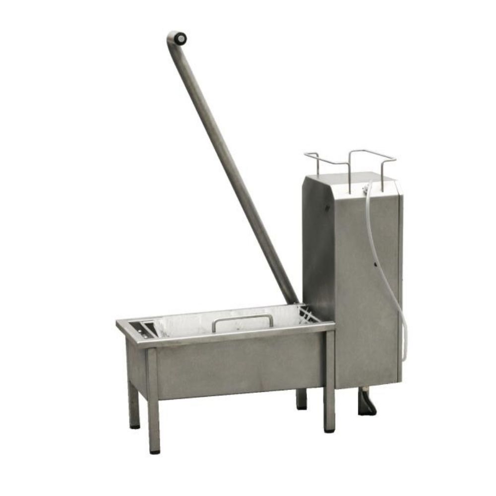 Lavasuelas automático de 1 cepillo fabricado en acero inoxidable