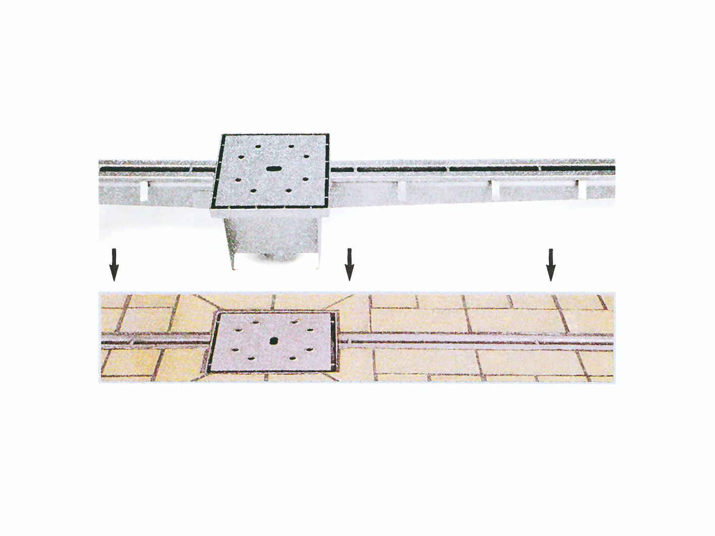 CANALINA DESAGUE INOX DE 80 MM - Imagen 2