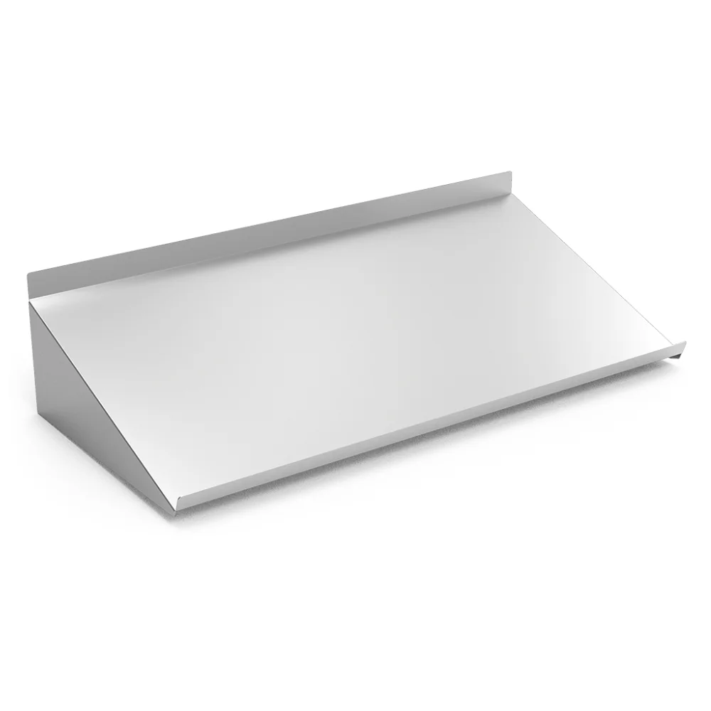 STAINLESS STEEL INCLINED WALL SHELF