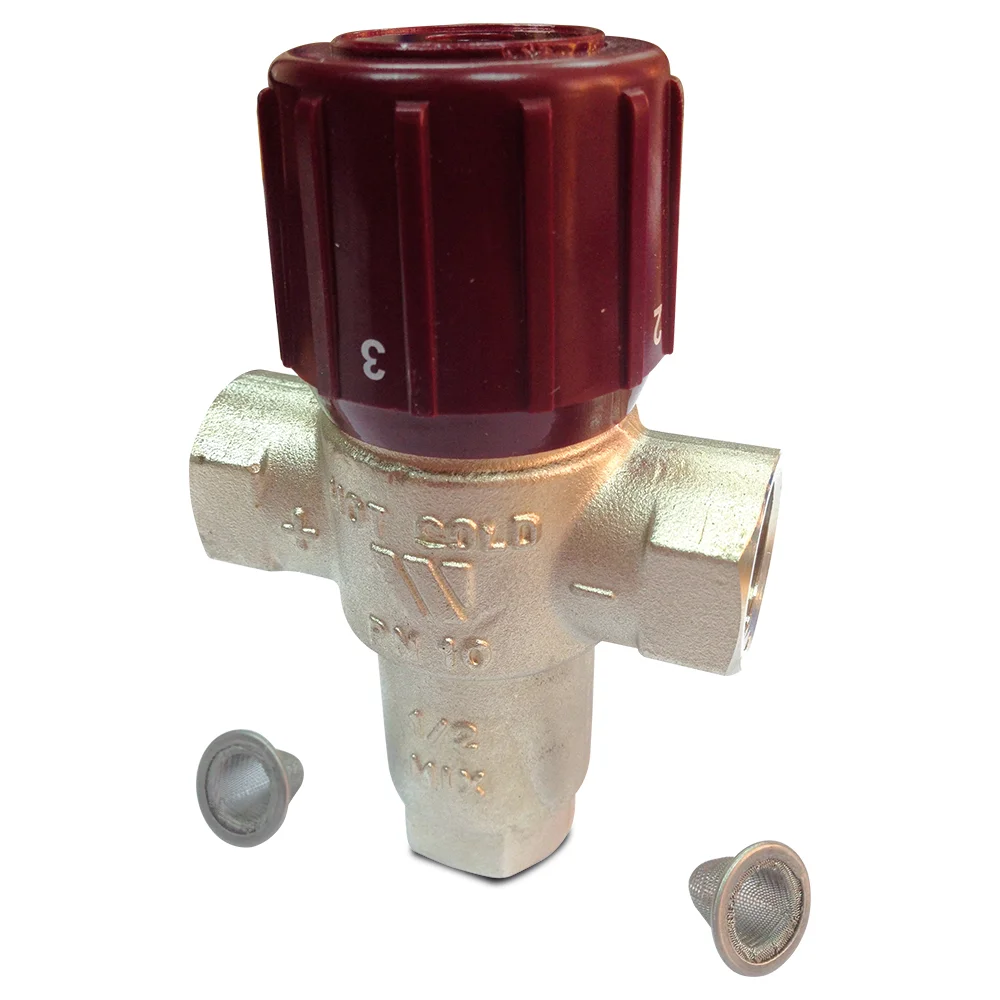 1/2" THERMOSTATIC MIXING VALVE M-M-M