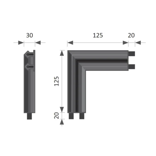Ángulo para burlete G-67 – imagen 2