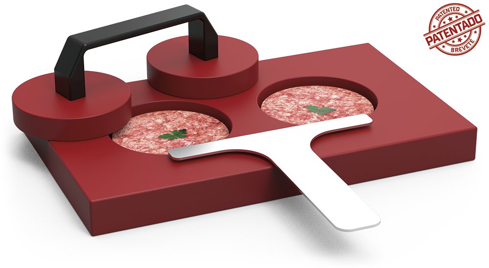 Fricosmos hygienic double hamburger press ø100 mm