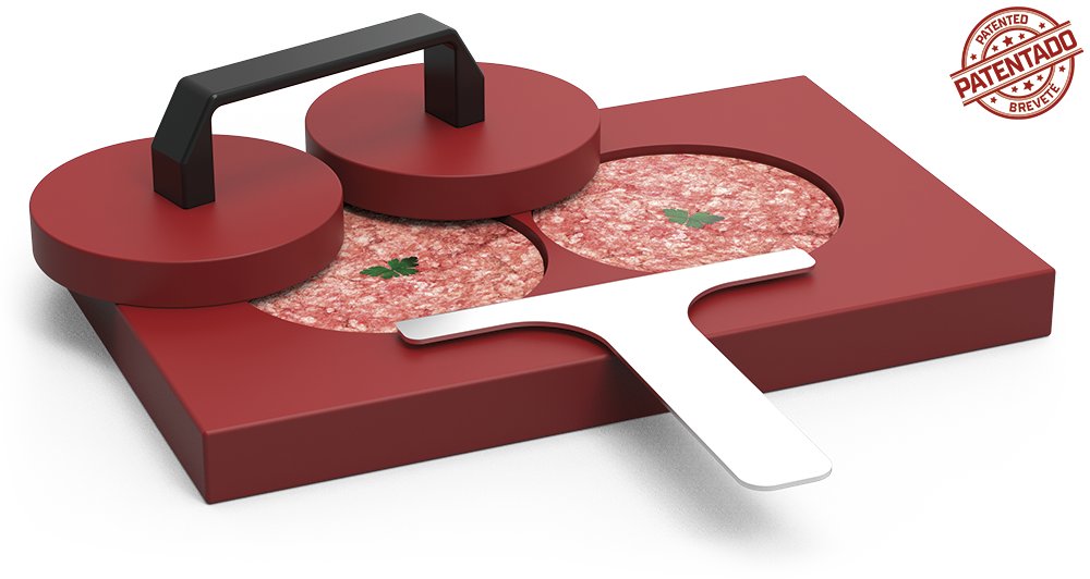 Fricosmos hygienic double hamburger press ø128 mm