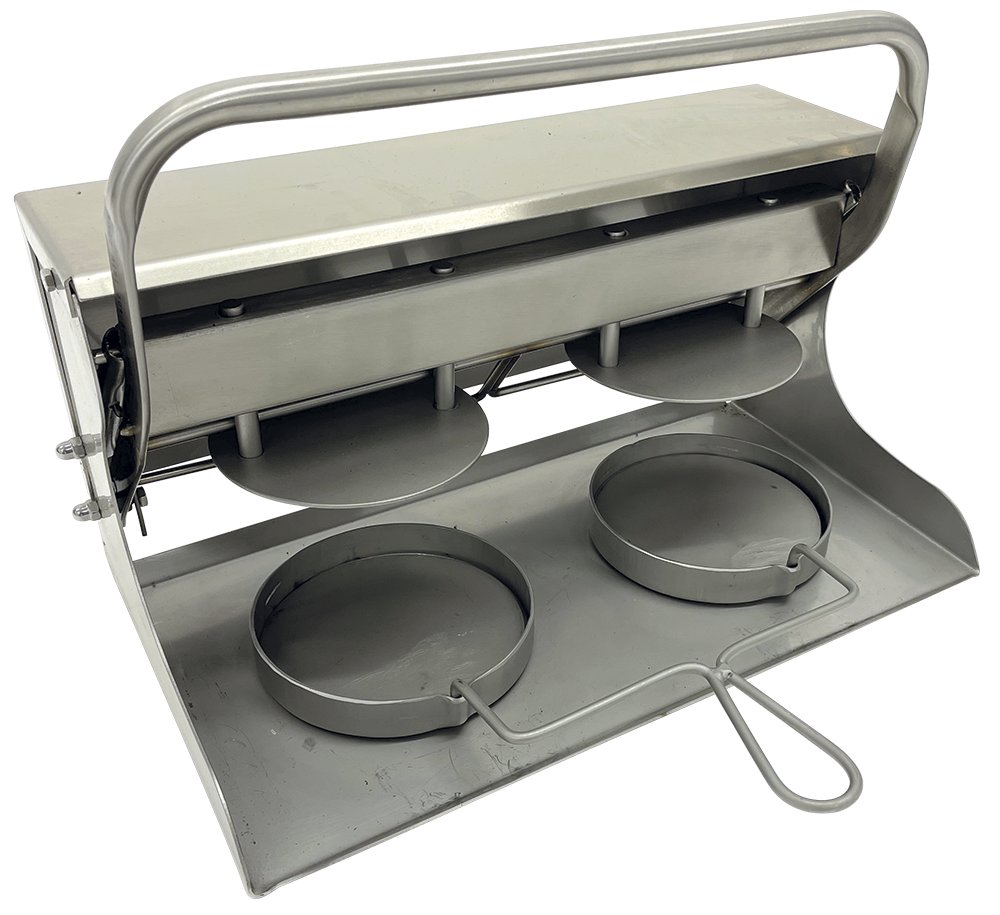 Aplasta hamburguesas molde redondo 2 uds ø130 mm Fricosmos