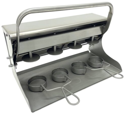 Aplasta hamburguesas molde redondo 4 uds ø65 mm Fricosmos