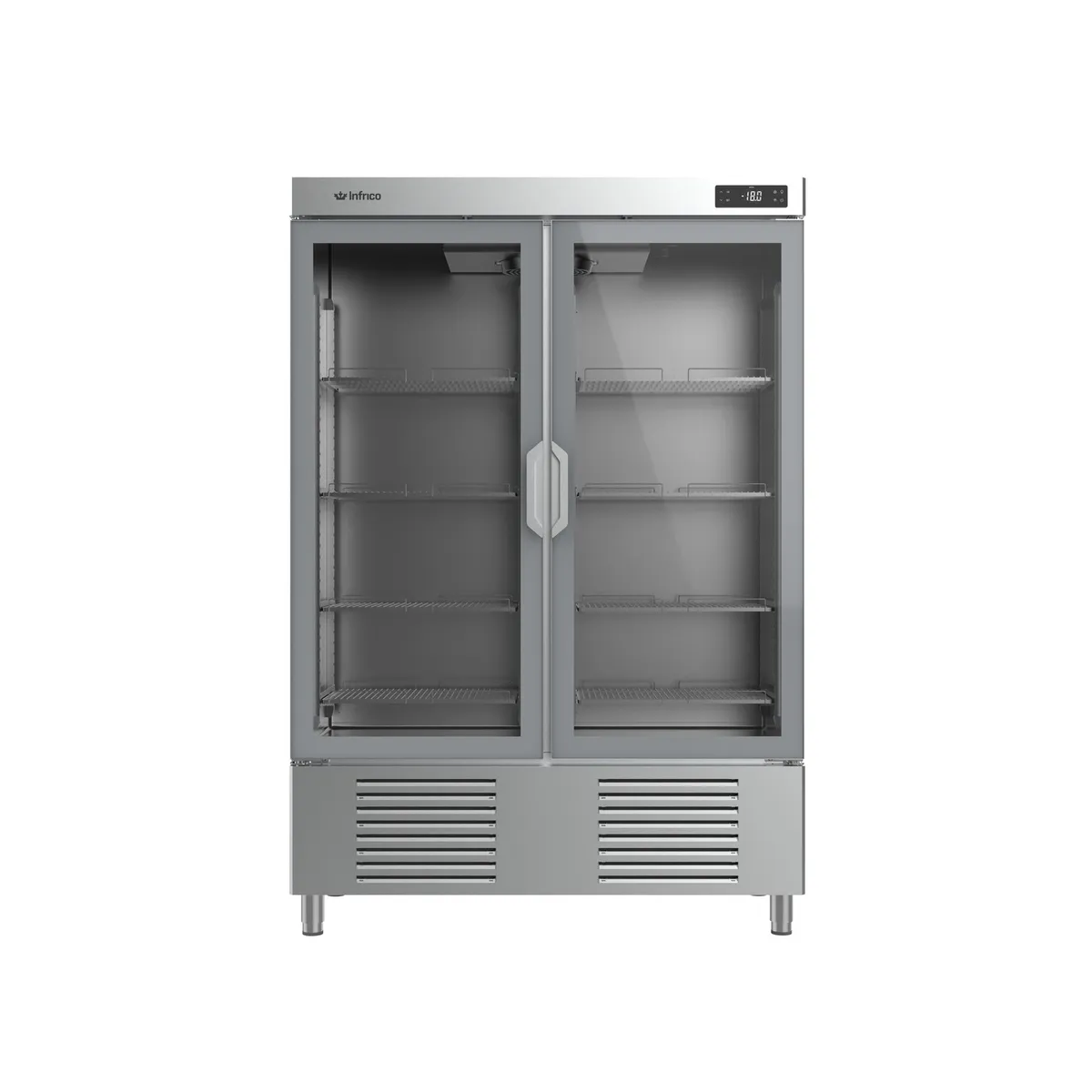 Infrico AN 1002 BT CR glass door freezer cabinet, another view