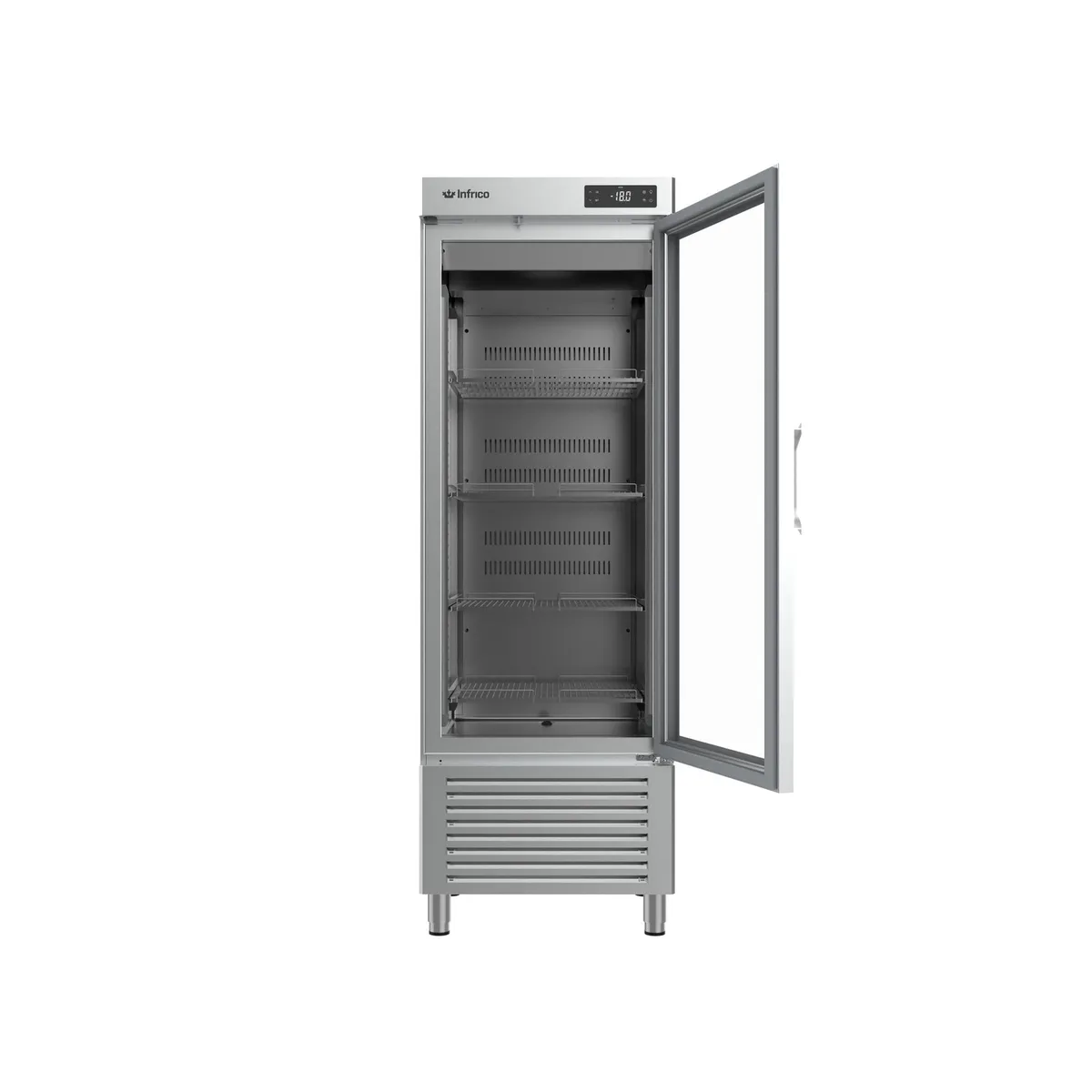 Infrico AN 501 BT CR glass door freezer cabinet, another view