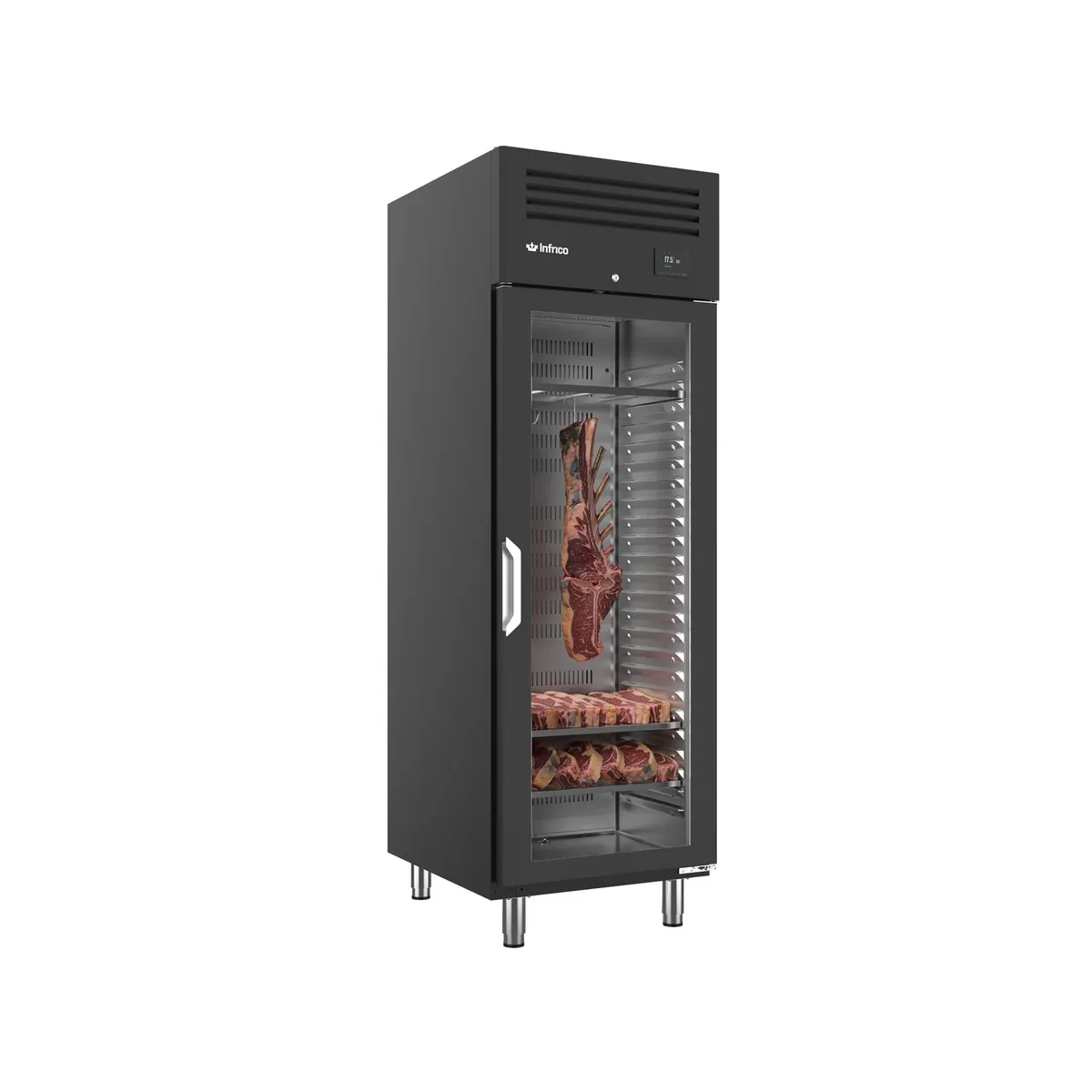 Armario madurador de carne dry aging Infrico AGB 701 MDAB, otra vista