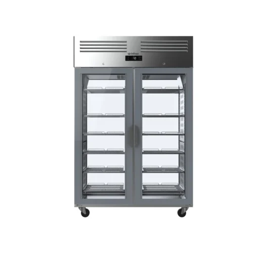 Infrico AGB 1402 PDCR glass door pass-through refrigerated cabinet, another view