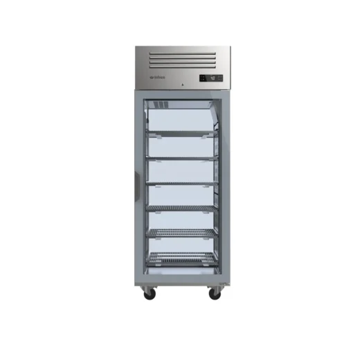 Infrico AGB 901 PDCR glass door pass-through refrigerated cabinet, another view
