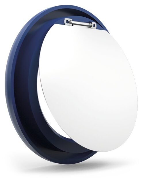 Aro azul con trampilla para contenedor de reciclaje vertical Fricosmos