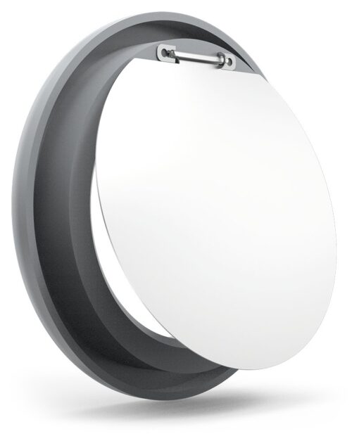 Aro gris con trampilla para contenedor de reciclaje vertical Fricosmos
