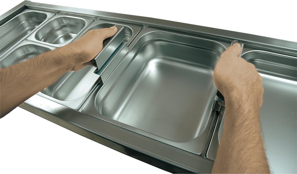 Asa universal para cubetas Gastronorm Fricosmos 120x22x80 mm