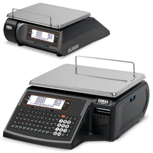 Balanza comercial Dibal D-545 plana con impresora de etiquetas