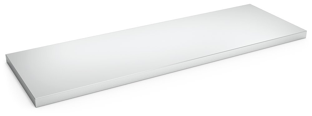 Bandeja horizontal inox para estante mural Fricosmos 800x300x35 mm