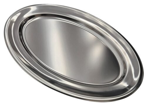 Bandeja ovalada acero inoxidable especial pescado Fricosmos 590x220x15 mm