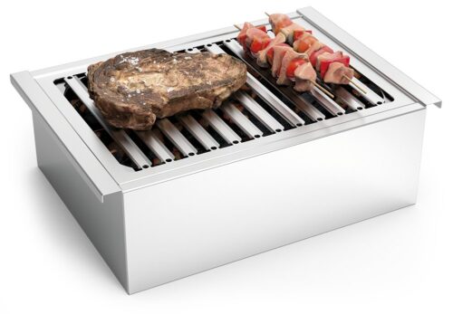 Barbacoa portátil profesional de sobremesa en acero inoxidable Fricosmos