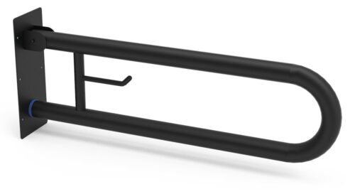 Barra de apoyo abatible vertical en acero inoxidable 700 mm Serie Black Fricosmos