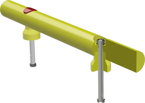 Barrera maciza de protección con anclaje de varilla