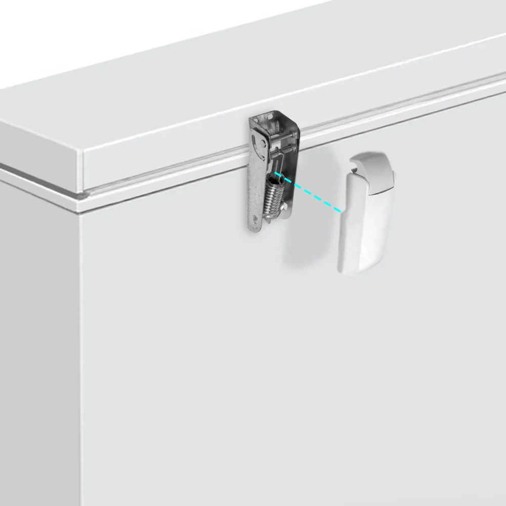CPS/2P zinc-plated steel chest freezer hinge · view 4