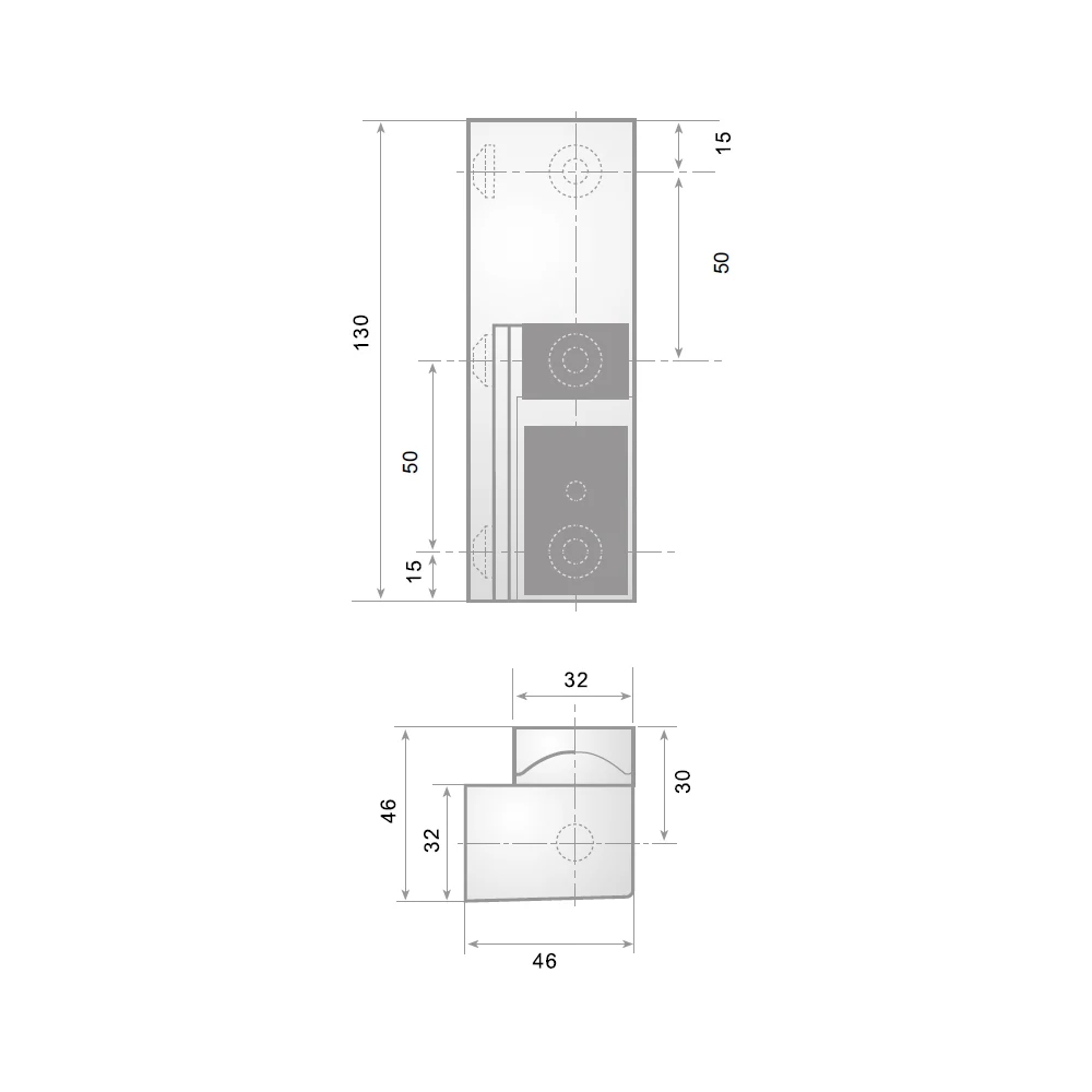 Bisagra G-309 pintada – imagen 2