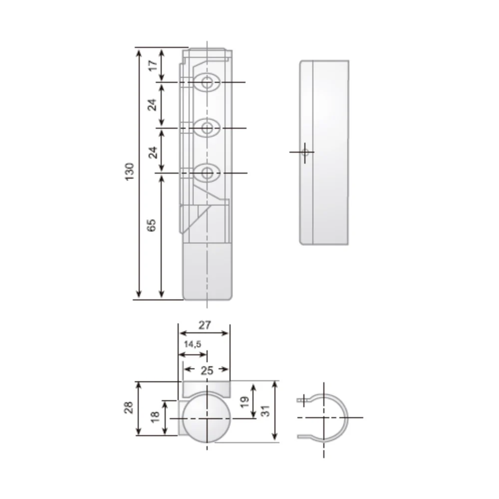 G-430 hinge with ramp · view 2