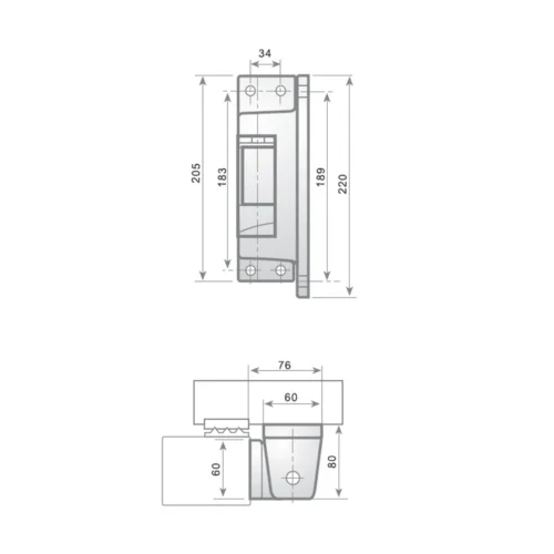 Bisagra I-215 A alta derecha – imagen 2