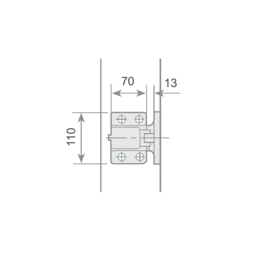 Block for I-1006 latch · view 2