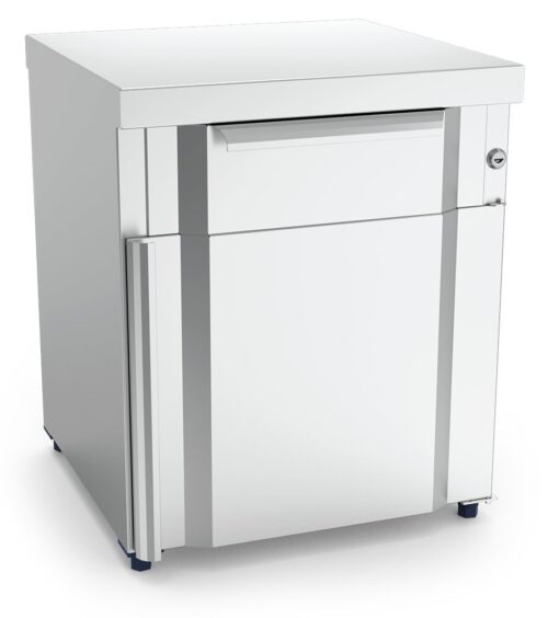 Box modular inox con cajón y puerta Fricosmos 439x423 mm