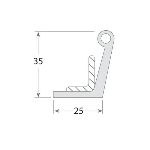 Burlete 240 bajo puerta 20 m + tensor 20 m – imagen 2