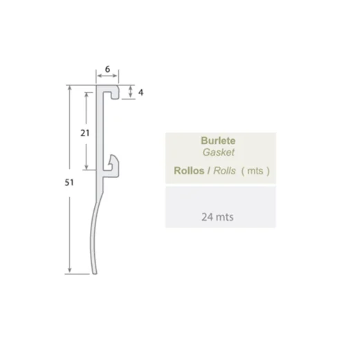 Burlete B-2950 24 m