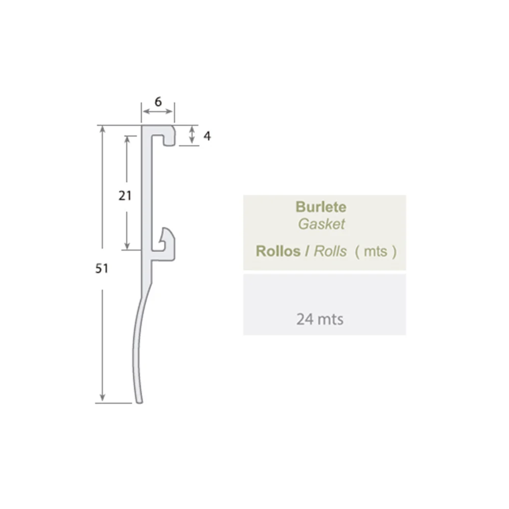 Burlete B-2950 24 m