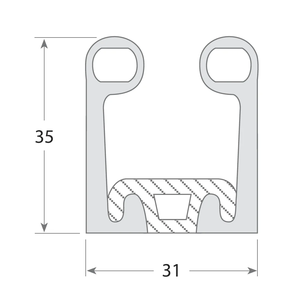 Burlete frontal 3530/511 12 m + tensor 6 m – imagen 2