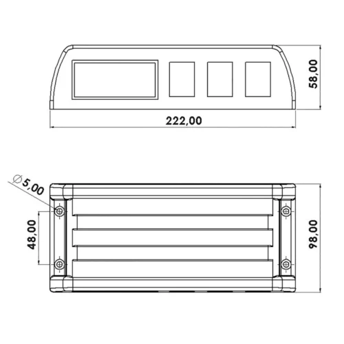 BN-202-3S black control box · view 2