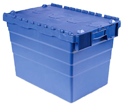 Caja de reparto apilable con tapa Fricosmos