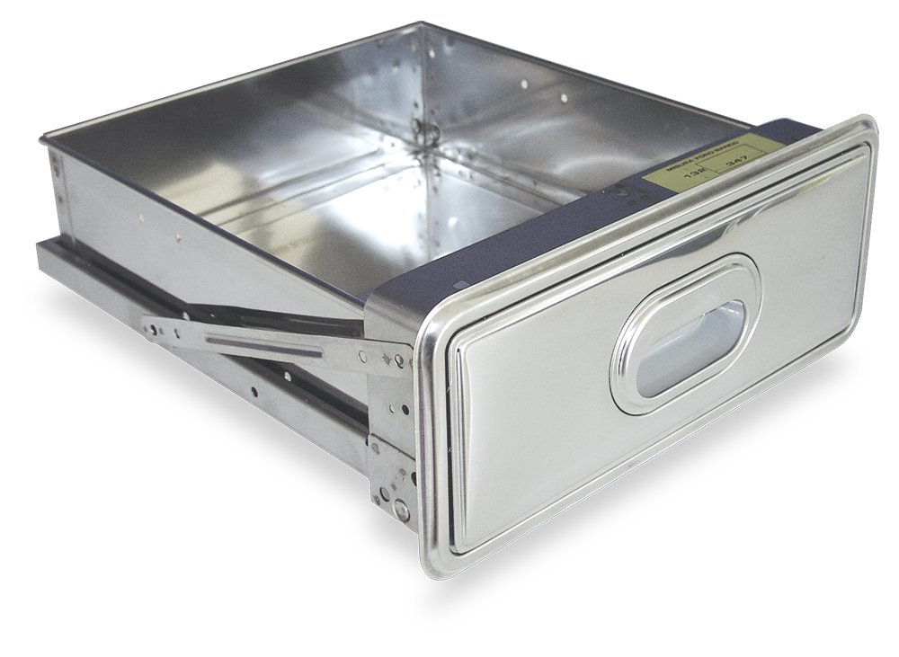 Cajón inox con cerradura a acoplar Fricosmos