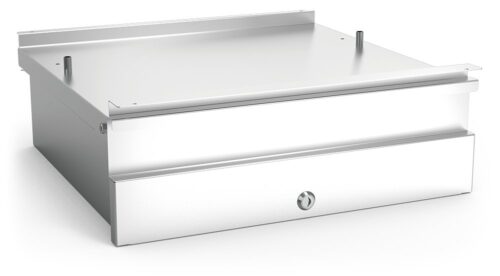 Cajón inox pequeño acoplado a mueble Fricosmos