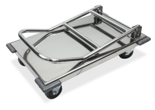 Carro de plataforma inox con asa retráctil Fricosmos