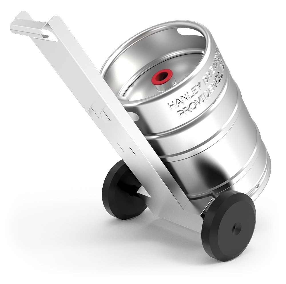 Carro porta barriles de cerveza en acero inoxidable Fricosmos 480x200x875 mm