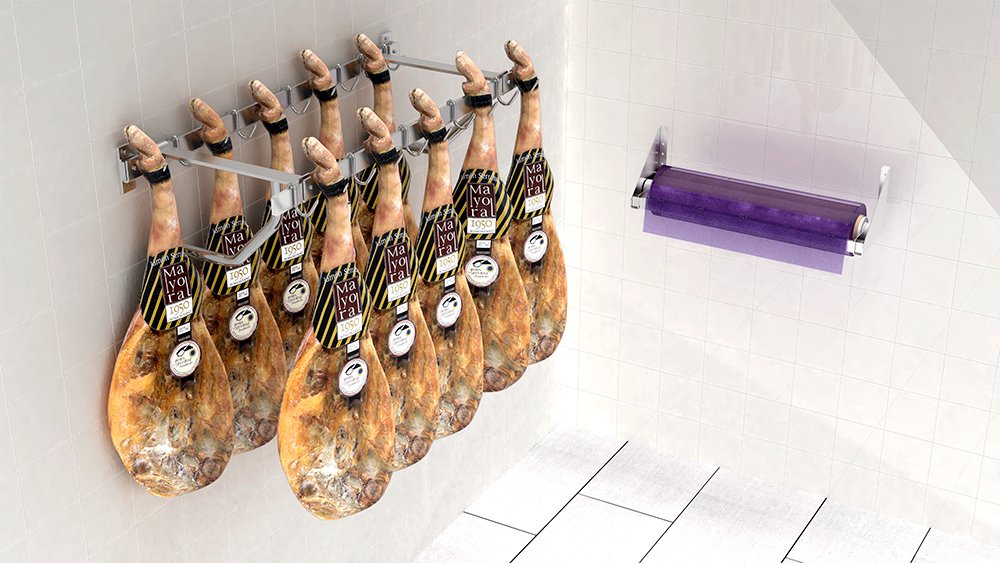Cartela para exposición del corte del jamón Fricosmos