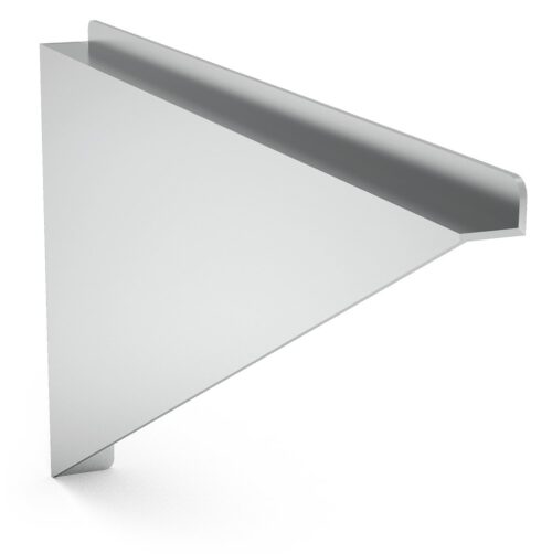 Cartela recta inox para estante mural Fricosmos 265x20x200 mm