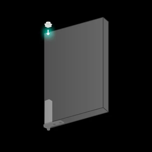 Plastic bushing for TRS-1 hinge · view 2