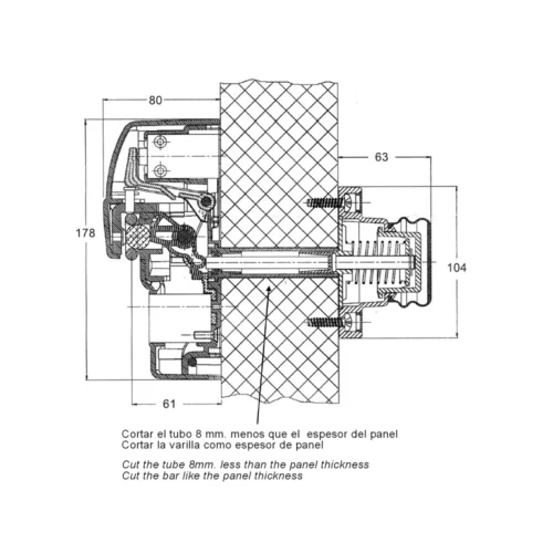 Cerradura 9500 HP manual – imagen 2