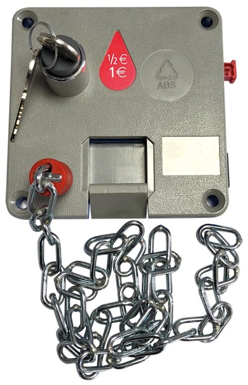 Cerradura con cadena para consigna de carros Fricosmos