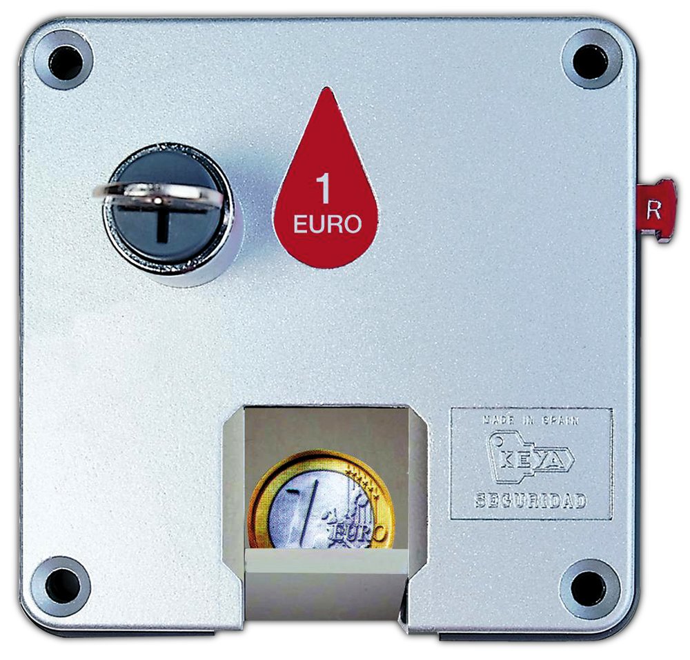Cerradura de retorno de monedas para puerta de taquilla Fricosmos 481410